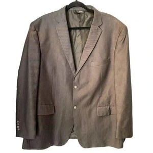 Angelo Rossi Hand Tailored  Performance Stretch Charcoal Blazer Men’s Size 50 R